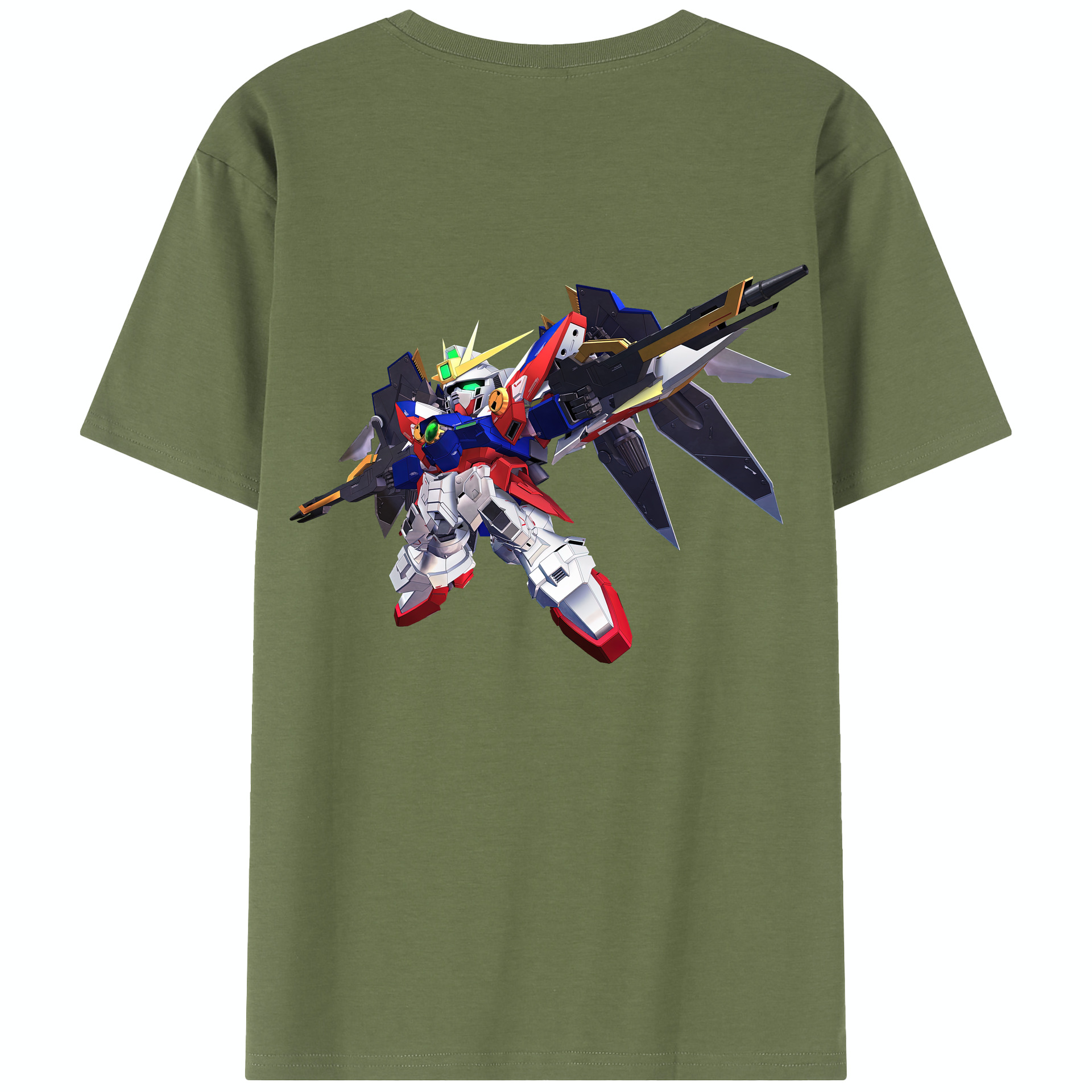 （画像用） 機動戦士ガンダム Mobile Suit Gundam 綿100％半袖Tシャツ（背面プリント）